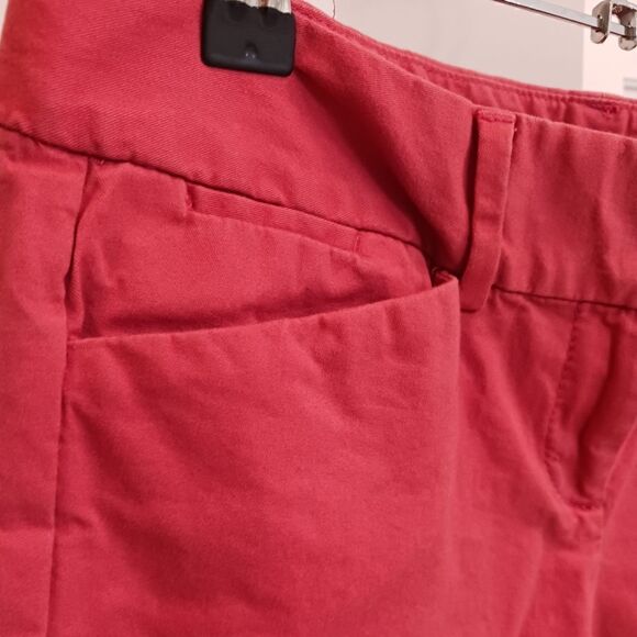 LOFT Cotton Cropped Pants Khaki - Picture 3 of 9